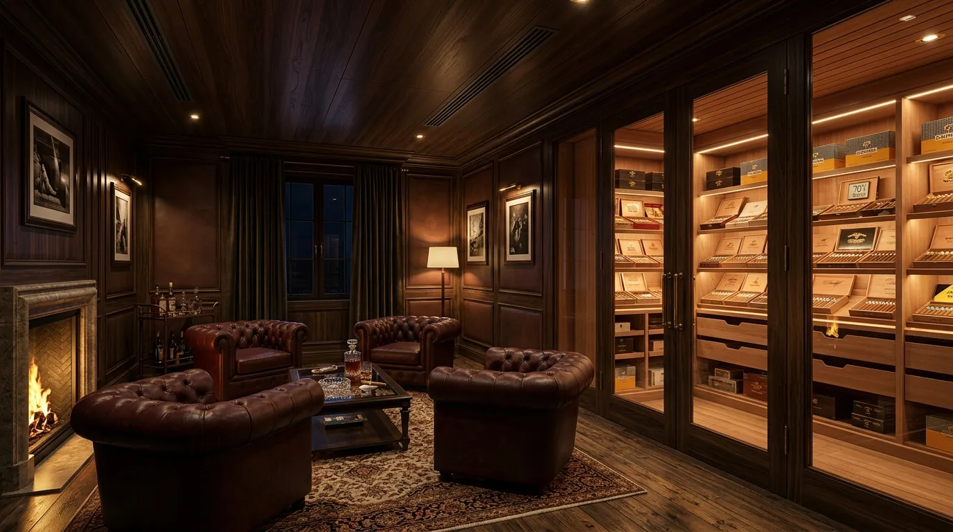 Puro odası ve İspanyol sediri humidor