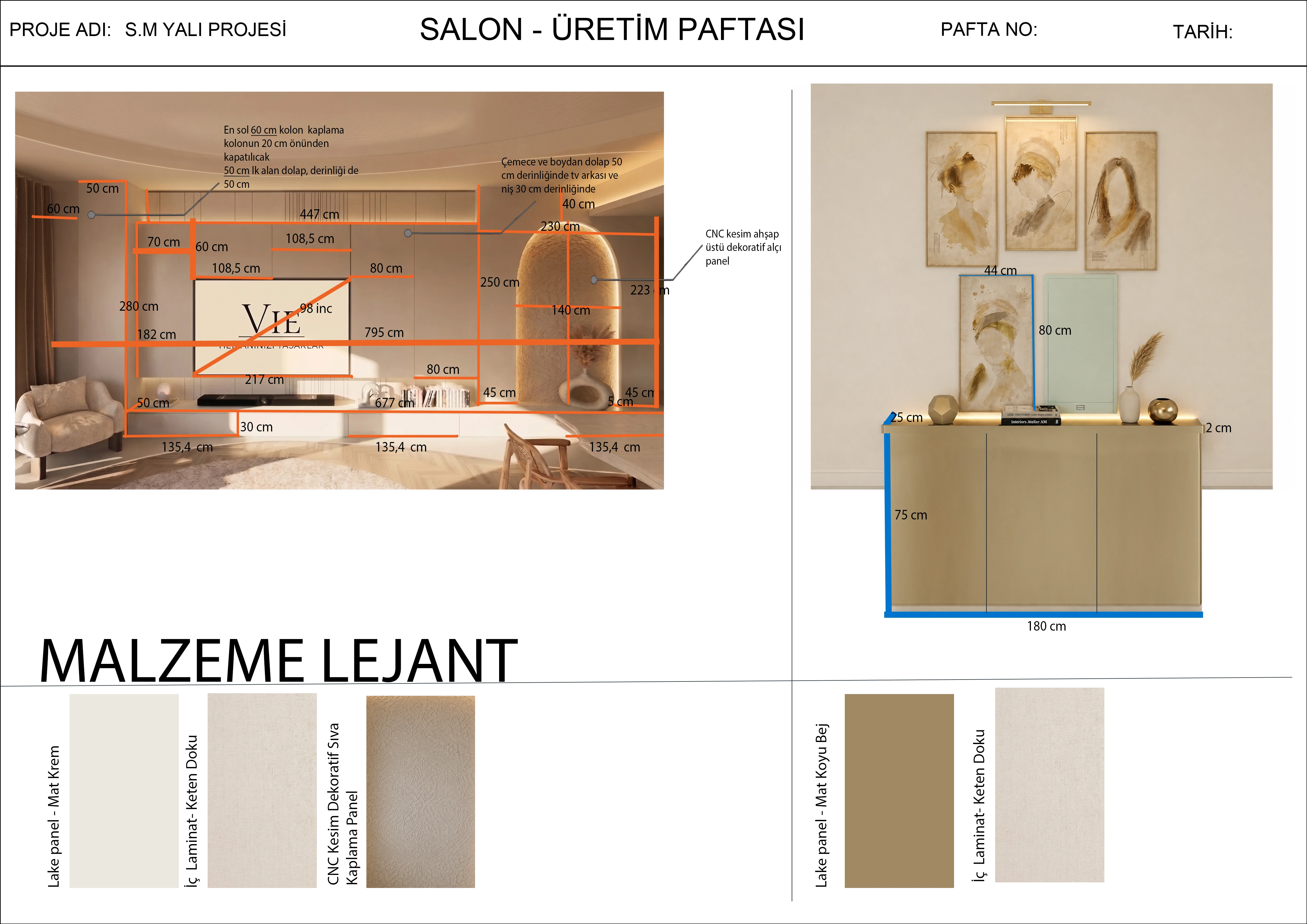 Pafta 01 Salon Çizimi