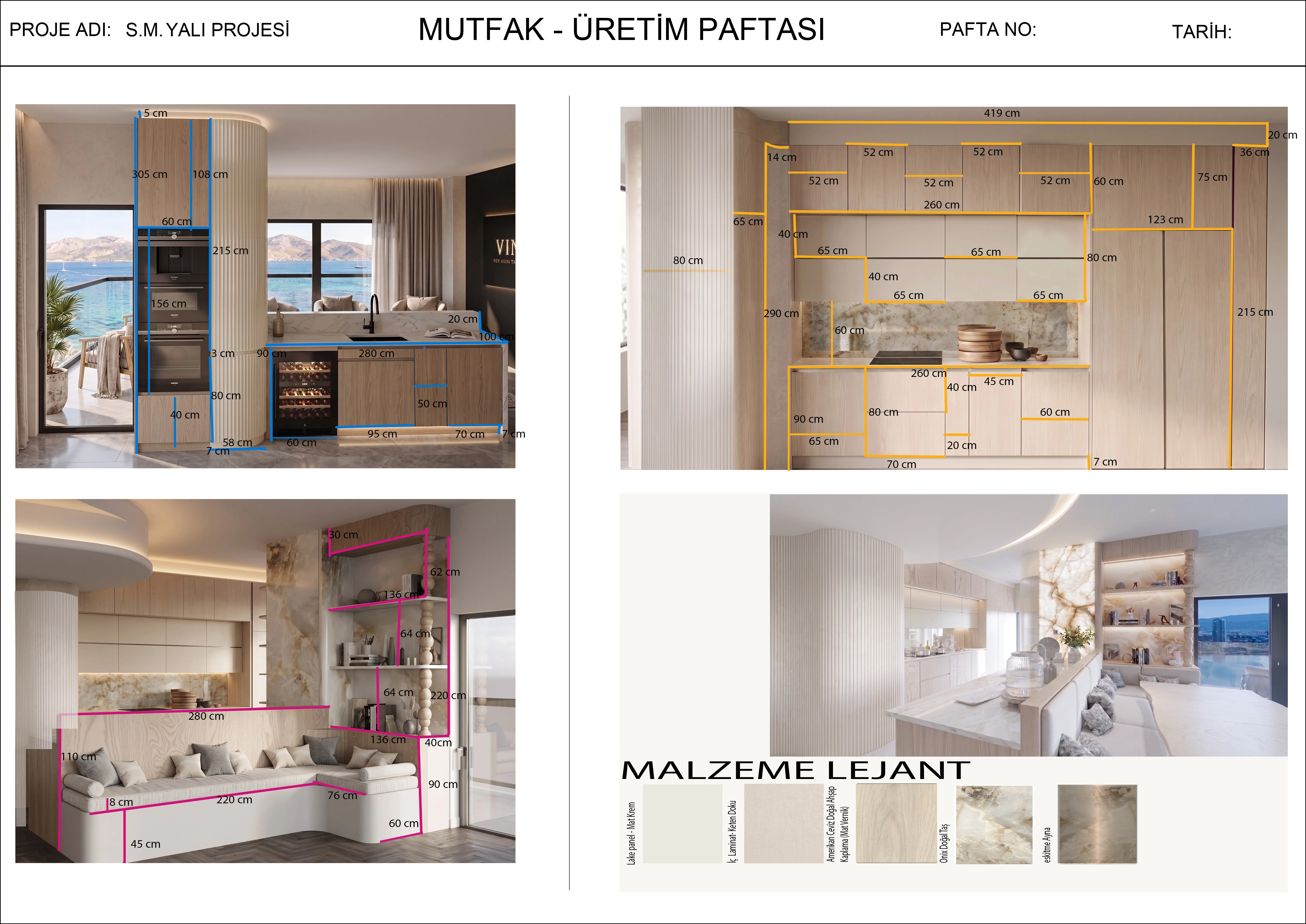 Pafta 02 Mutfak Çizimi