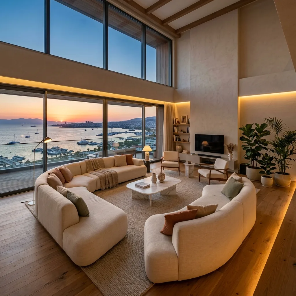 Neva Yalı Lüks Salon Tasarımı
