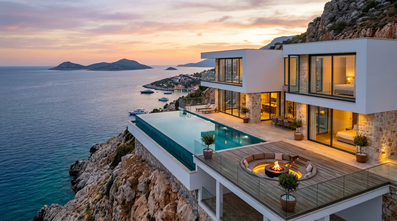 Kaş & Çukurbağ Yarımadası Falez Villa — Lüks Mimari Tasarım ve İç Mimarlık - Vie Mimarlık
