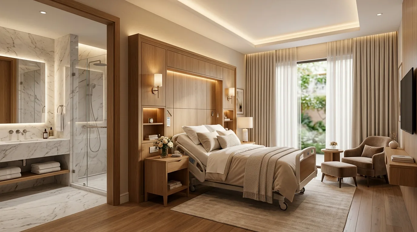 VIP hasta iyileşme süiti ve özel banyo